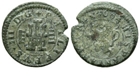 FELIPE III (1598-1621). 4 Maravedís (Ae. 2,68g/20mm). 1604. Segovia. (Cal-2019-269). MBC. Cospel faltado.