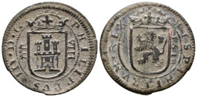 FELIPE III (1598-1621). 8 Maravedís. (Ae. 5,40g/28mm). 1618. Segovia. (Cal-2019-338). MBC-.