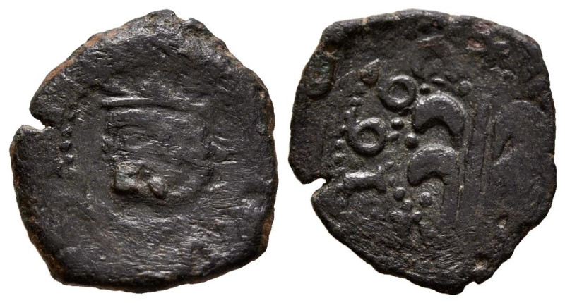 FELIPE IV (1621-1661). Diner. (Ae. 1,33g/16mm). 166¿0?. Valencia. (Cal-2019-50)....