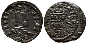 FELIPE IV (1621-1665). 8 Maravedís. (Ae. 2,06g/22mm). 1662. Madrid Y. (Cal-2019-359). MBC+. Bonito ejemplar, escaso así.