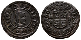 FELIPE IV (1621-1665). 8 Maraavedís. (Ae. 1,74g/22mm). 1662. Madrid Y. (Cal-2019-363). MBC+.