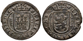 FELIPE IV (1621-1665). 8 Maravedís (Ae. 6,44g/27mm). 1625. Segovia. (Cal-2019-390). MBC.
