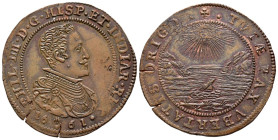 FELIPE IV (1621-1665). Jetón (Ae. 6,06g/31mm). 1661. Amberes. Nacimiento del Príncipe Carlos. (D. 4174). MBC+.