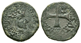 CARLOS II (1665-1700). Dobler. (Ae. 1,61g/15mm). S/D. Mallorca. (Cal-2019-10). MBC-.