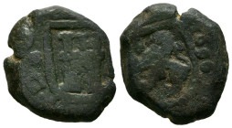 CARLOS II (1665-1700). 2 Maravedís, (Ae. 5,78g/18mm). 1696. Coruña. (Cal-2019-59). BC+.