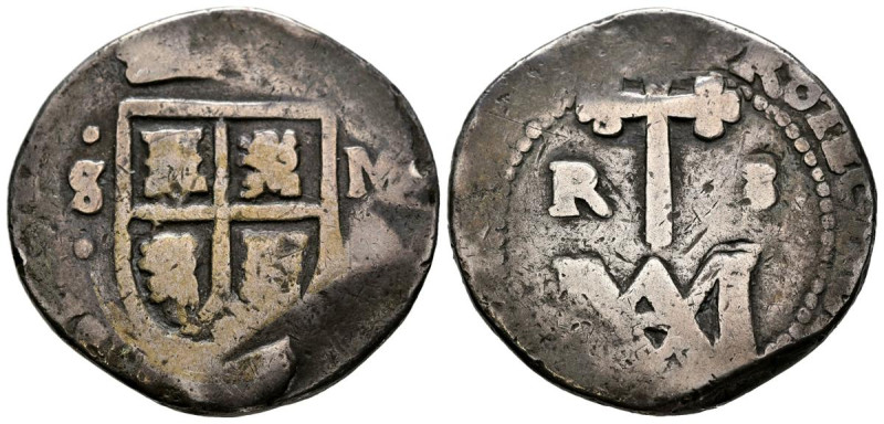 CARLOS II (1665-1700). 8 Reales (Ar. 16,64g/32mm). Fecha no visible. Sevilla M. ...