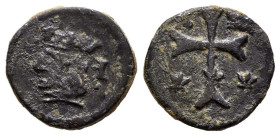 FELIPE V (1700-1746). Diner. (Ae. 0,94g/12mm). S/D. Mallorca. (Cal-2019-2). MBC.