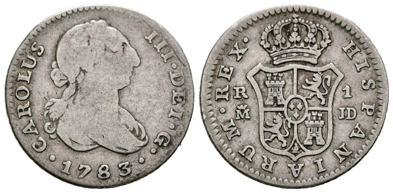 CARLOS III (1759-1788). 1 Real (Ar. 2,71g/21mm). 1783. Madrid JD. (Cal-2019-401)...