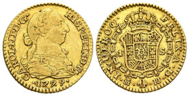 CARLOS III (1759-1788). 1 Escudo. (Au. 3,37g/18mm). 1779. Madrid PJ. (Cal-2019-1358). MBC.