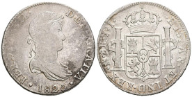 FERNANDO VII (1808-1833). 8 Reales. (Ar. 26,68g/39mm). 1820. México JJ. (Cal-2019-1336). MBC-.