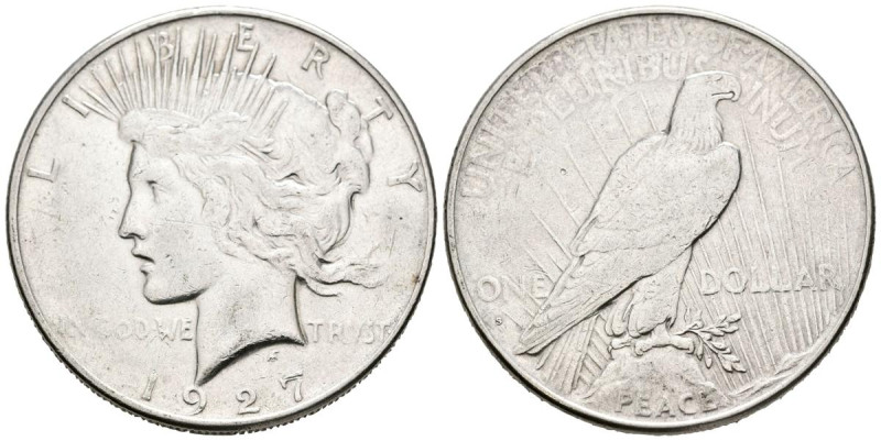 ESTADOS UNIDOS. 1 Dollar (Ar. 26,76g/38mm). 1927. San Francisco S. (Km#150). MBC...