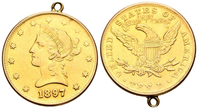 ESTADOS UNIDOS. 10 Dollars (Au. 16,72g/27mm). 1897. Philadelphia. (Km#102). MBC+...