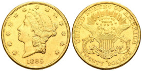 ESTADOS UNIDOS. 20 Dollars. (Au. 33,41g/34mm). 1895. San Francisco S. (Km#74.3). MBC+.