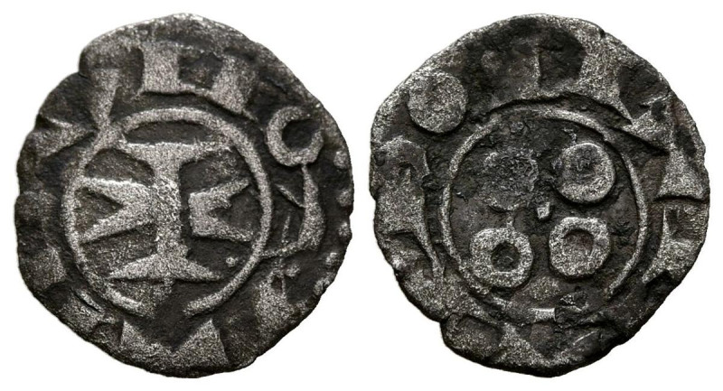 FRANCIA, Obispado de Melgueil. Obolo. (Ve. 0,43g/13mm). 1080-1120. Cerca de Mont...