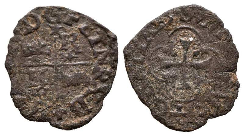 FRANCIA, Enrique IV (1589-1610). Vaquette de Bearn. (Ae. 0,44g/15mm). Navarra fr...