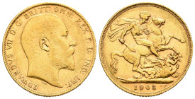 GRAN BRETAÑA. Soberano. (Au. 7,97g/22mm). 1903. (Km#805). MBC.
