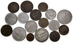ITALIA. Conjunto compuesto por 17 piezas en diferentes materiales acuñadas durante el reinado de Victor Manuel III entre 1912 y 1942. Gran variedad de...