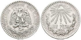 MÉXICO. 1 Peso (Ar. 16,49g/34mm). 1925. (Km#455). EBC-.