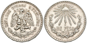 MÉXICO. 1 Peso (Ar. 16,68g/34mm). 1933. (Km#455). EBC. Limpiada