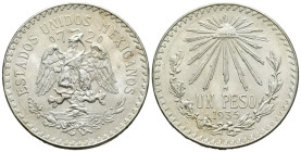 MÉXICO. 1 Peso (Ar. 16,67g/34mm). 1935. (Km#455). SC-.