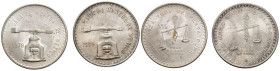MÉXICO. Parejas de Onzas Troy de plata pura acuñadas en los años 1978 y 1979. EBC. A EXAMINAR.