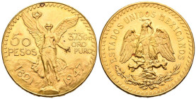 MEXICO. 50 Pesos. (Au. 41,64g/37mm). 1947. (Km#481). EBC+.