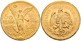 MEXICO. 50 Pesos. (Au. 41,63g/37mm). 1947. (Km#481). EBC.