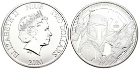 NIUE. 2 Dollars (Ar. 31,24g/39mm). 2020. Star Wars. (Km#UC-493). Plata de 0,999 milésimas. PROOF.