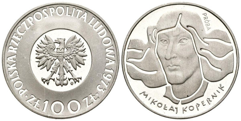 POLONIA. 100 Zlotych (Ar. 16,40g/32mm). 1973. 500 Aniversario del Nacimiento de ...