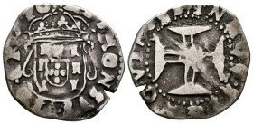 PORTUGAL. Tostao (Ar. 3,59g/22mm). S/D. Alfonso VI (1656-1667). (Gomes 25.10). Corona de Rey. MBC.
