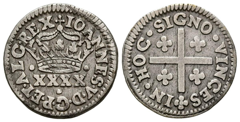 PORTUGAL. 1/2 Tostao (Ar. 1,81g/17mm). S/D. Joao V (1706-1750). (Gomes 43.01). M...