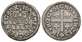 PORTUGAL. 1/2 Tostao (Ar. 1,81g/17mm). S/D. Joao V (1706-1750). (Gomes 43.01). MBC.