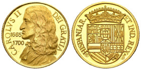ESPAÑA. Reyes de España. Carlos II. (Au. 6,73g/24mm). Numismática Ibérica. SC.