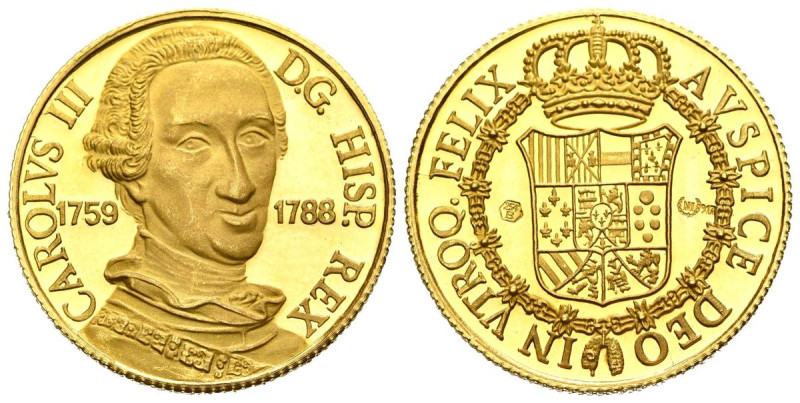 ESPAÑA. Reyes de España. Carlos III. (Au. 6,90g/24mm). Numismática Ibérica. SC....