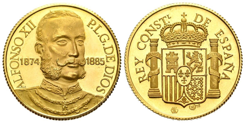 ESPAÑA. Reyes de España. Alfonso XII. (Au. 6,87g/24mm). Numismática Ibérica. SC....