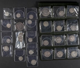 CENTENARIO DE LA PESETA. Conjunto de 29 monedas de plata de distintos reyes, fechas y calidades. A EXAMINAR.