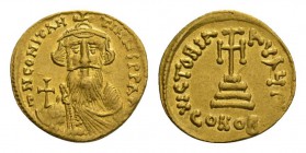 Byzantinisch/byzantin Constans II AD 641-668. AV solidus. Constantinople, 3rd officina, ca. AD 649/50-651/2. d N CONStAN-tIN?S P P AV, bust of Constan...