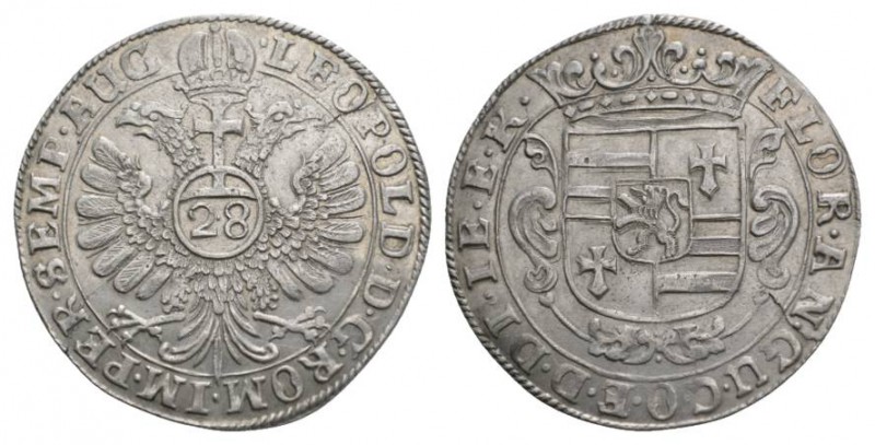 Oldenburg Anton Günther 1603-1667. Gulden zu 28 Stüber o.J. mit Titel Leopold Be...