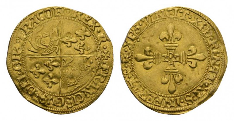 Frankreich / France Frankreich: Franz I. (1515-1547), Ecu d'or au soleil o.J. (1...