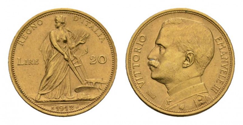 Italien / Italy Königreich Italien Victor Emanuel III., 1900-1946. 20 Lire 1912 ...