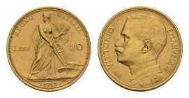 Italien / Italy Königreich Italien Victor Emanuel III., 1900-1946. 20 Lire 1912 R, Rom. 5,81 g Feingold. Fb. 28, Pagani 667, Schl. 96. GOLD. R Vorzügl...