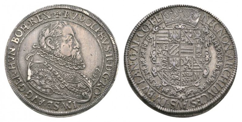 Österreich / Austria / Habsburger Rudolf II., 1576-1612. Taler 1604. Mzst. Hall....