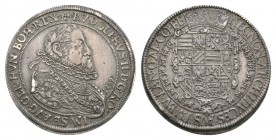 Österreich / Austria / Habsburger Rudolf II., 1576-1612. Taler 1604. Mzst. Hall. 28,67 g. M./T. 375. Dav. 3005. Voglhuber 96/III. Herrliche Patina vor...