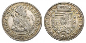 Österreich / Austria / Autriche Haus Habsburg Österreich Taler o.J. (ab 1577) mit jüngeren Gesichtszügen. AVSTRIÆ. - .FERDINAND, Hüftbild rechts, Lili...