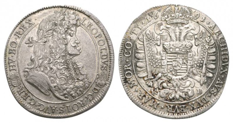 Österreich / Austria / Autriche Habsburger Leopold I., 1657-1705. Taler 1691 KB,...