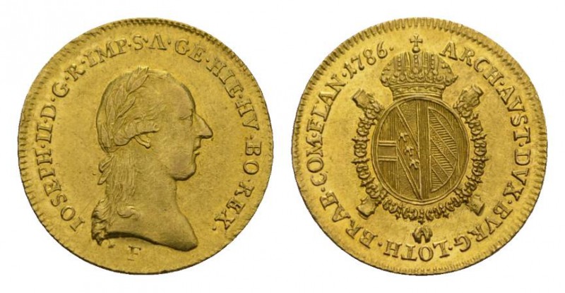 Österreich / Austria / Autriche Habsburger Josef II., 1765-1790. 1/2 Souverain d...