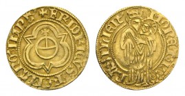 Schweiz / Switzerland /Suisse Basel Basel. AV Goldgulden (3.45 g) o.J. (1433-1437), mit Titel Fridrich . HMZ 2-49h. sehr schön