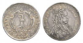 Schweiz / Switzerland /Suisse Basel Johann Konrad II. von Reinach-Hirzbach. 1705-1737. Pruntrut. 1/4 Taler 1717 (unsigniert). Büste des Bischofs r. im...