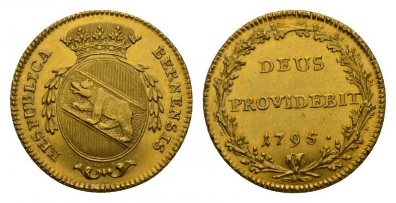 Schweiz / Switzerland /Suisse Bern Stadt und Kanton. Doppelduplone 1795. 15.25 g...