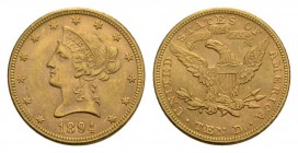 USA 10 Dollars 1894, Philadelphia. Fr. 158. 16.70 g. seltene Erhaltung, vorzüglich